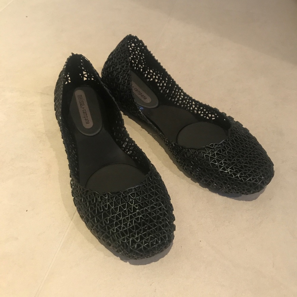 Melissa x Campana black jelly sandals